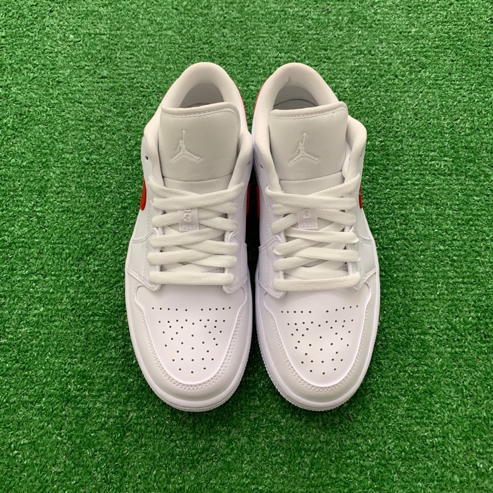 🥤*NEW* Air Jordan 1 Low “White University Red”(W) - Picture 3 of 10